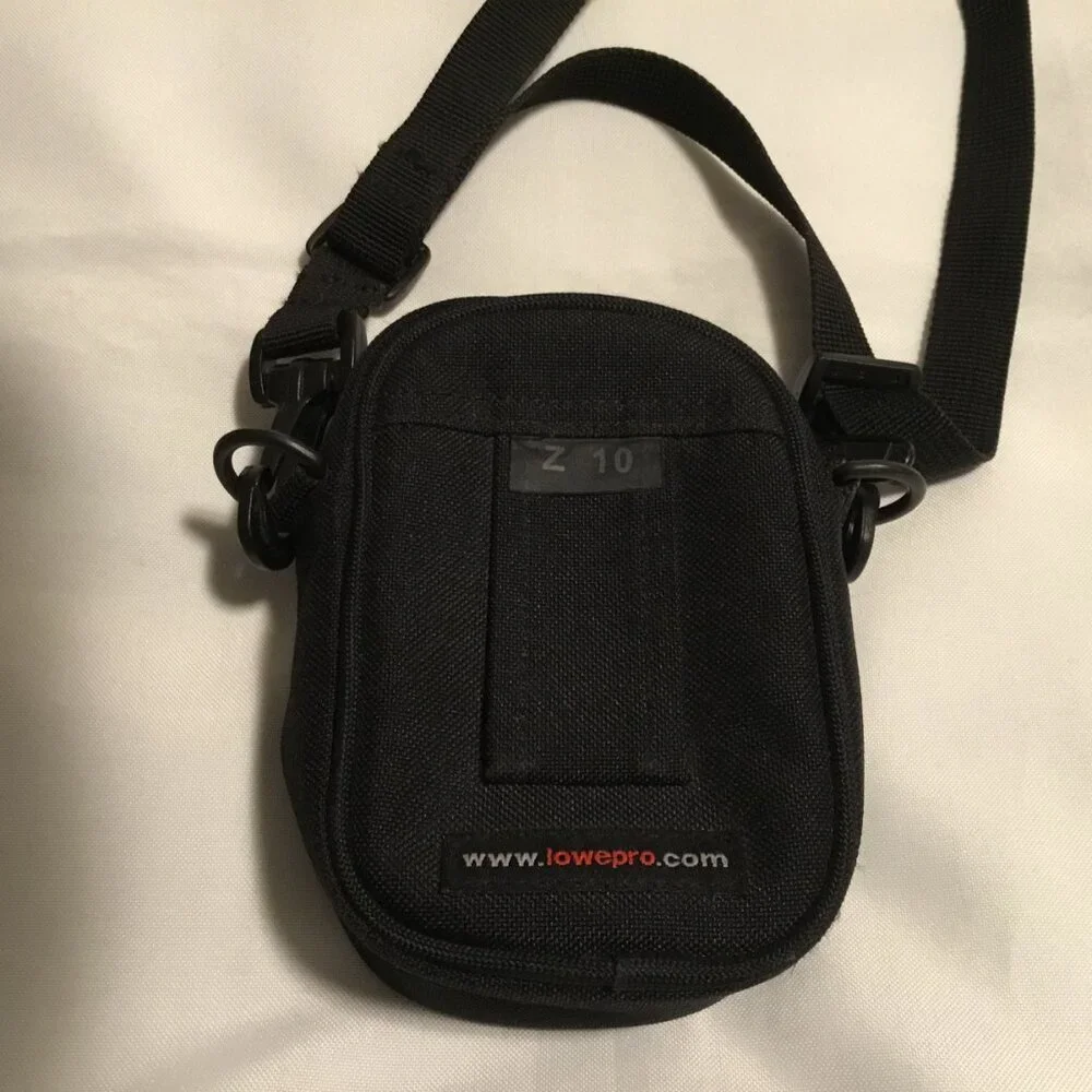 Small Camera Bag, Lowepro Z 10 Pouch, Belt Loop & Shoulder Strap 5